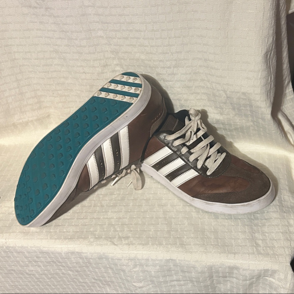 adidas Brown and White Men's Shoes